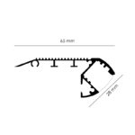 Perfil de aluminio Especial Escaleras 12/24V 2 metros - DSC - Imagen 2
