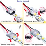 Conector de Hipopótamo para Tira LED y cable IP65 12MM 5PIN - DSC - Imagen 3