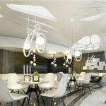 Lámpara de techo Vintage 2L Bicycle White - Imagen 3