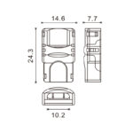Conector de Hipopótamo para Tira LED y cable IP20 10MM 2PIN - DSC - Imagen 2