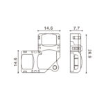 Conector de Hipopótamo L para Tira LED IP65 10MM 4PIN - DSC - Imagen 2