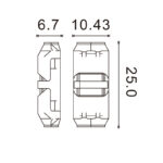 Conector rápido para cable 2 pin en serie - máx. 36V 10A - Imagen 2