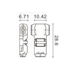 Conector rápido en T para 2 cables en paralelo - Imagen 2