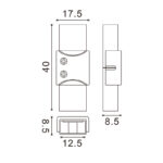 Conector intermedio para Tira LED IP68 12MM out 10MM in 2PIN - Imagen 2