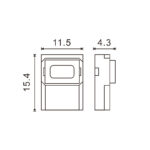 Conector UltraMini para Tira 10MM 12V/24V Monocolor a cable de 2 hilos - Imagen 2
