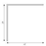 Conector plano en esquina vertical - Imagen 2