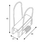 Grapas Para Perfil de Aluminio "S" - Imagen 2