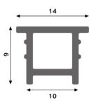 Funda De Silicona Empotrable Para Tiras Led - 20 metros - Imagen 2