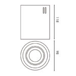 Aplique de techo Milano GU10 - DSC - Imagen 2