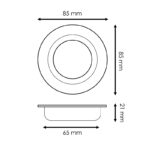 Aro basculante redondo blanco Serie Luxury  para GU10/MR16 - Imagen 2