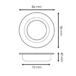 Aro para modulo/GU10/MR16 - Maka - Imagen 2
