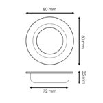 Aro para modulo/GU10/MR16 - Miata - Imagen 2