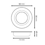 Aro para modulo/GU10/MR16 - Makaili - Imagen 2