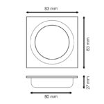 Aro Empotrable para módulo Cobfix 10W - Imagen 2