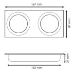 Aro Empotrable 2L para módulo Cobfix 10W - Imagen 2