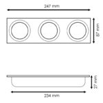 Aro Empotrable 3L para módulo Cobfix 10W - Imagen 2