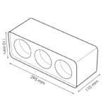 Aro de Superficie 3L Para Módulo Cobfix 10W - Imagen 2