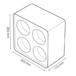 Aro de Superficie 4L Para Módulo Cobfix 10W - Imagen 2