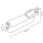 Base Promax Blanco para Carril trifásico - Imagen 2