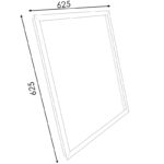 Marco de empotrar de Panel 60X60 Blanco (Desmontado) - Imagen 2