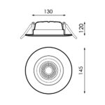 Foco Downlight LED orientable CobMon 20W - DSC - Imagen 2