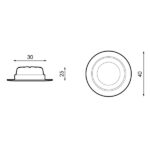 Downlight LED Back 3W - DSC - Imagen 2