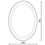 Espejo para Baño LED 15W Ovalado - Imagen 2