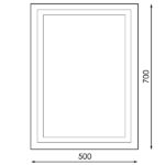 Espejo para Baño LED 15W Rectangular - Imagen 2