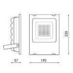 Foco proyector LED SMD Pro 30W 110Lm/W - DSC - Imagen 2