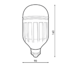 Bombilla LED E27 Antimosquitos 15W - Imagen 2