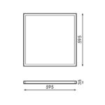 Panel LED Serie Trielle 60X60 cm 48W No Flicker - Imagen 2