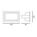 Foco proyector LED orientable Navi 36W - Imagen 2