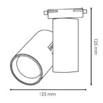 Foco LED para carril White Bernado 40W Monofásico - DSC - Imagen 2