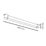 Foco LED para carril Lineal Dhin Negro 24W Monofásico - DSC - Imagen 2