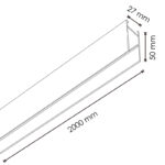 Carril magnético 2 metros Serie 20mm - DSC - Imagen 2