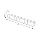 Foco LED Lineal Viena 40W (UGR 17) - DSC - Imagen 2