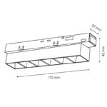 Foco Led Lumiere 6W Para Carril Magnético Blanco 48V Serie 20mm - DSC - Imagen 2