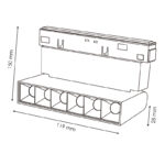 Foco LED Aotrom 6W para carril magnético Blanco 48V Serie 20mm - DSC - Imagen 2