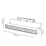 Foco LED Aotrom 12W para carril magnético Negro 48V Serie 20mm - DSC - Imagen 2