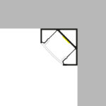 Perfil de aluminio Kopep Lacado Negro - 2 metros - Imagen 3