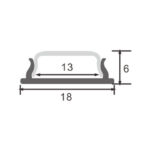 Perfil de aluminio flexible - 2 metros - Imagen 2
