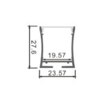 Perfil de aluminio Petit - 2 metros - Imagen 2