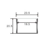 Perfil de aluminio Sumo - 2 metros - Imagen 2