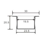 Perfil de aluminio Vilkad - 2 metros - Imagen 2