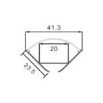 Perfil de aluminio Oehq - 2 metros - Imagen 2