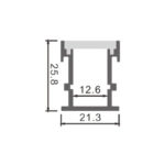 Perfil de aluminio Ufeg - 2 metros - Imagen 2