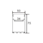 Perfil de aluminio Pery - 2 metros - Imagen 2