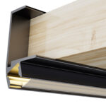 Perfil de aluminio Keo Lacado Negro - 2 metros