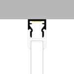 Perfil de aluminio Nibble - Especial Vitrinas - 2 metros - Imagen 3