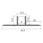 Perfil de aluminio Orer - 2 metros - Imagen 2